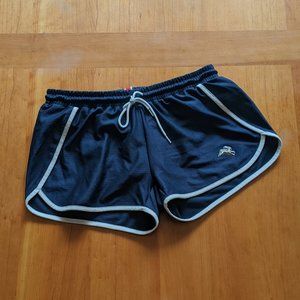 Tracksmith Van Cortlandt Running Shorts, Navy/Ivory, size S